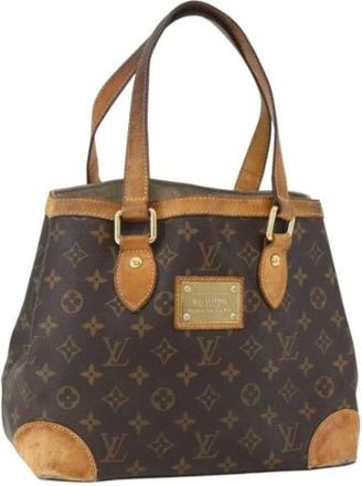 Louis Vuitton Pre-owned Handbags, female, Brown, Size: ONE SIZE Pre-owned Canvas Handbag