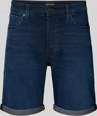 Jack & Jones Jack & Jones Jeansshorts mit Umschlag Modell RICK in Dunkelblau, Gr&ouml;&szlig;e XXL
