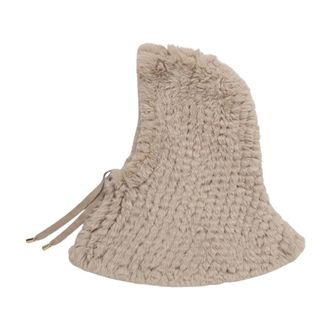 Pinko Pinko - Hood - Dames - Accessoires - Beige - Maat: ONE Size Katoen