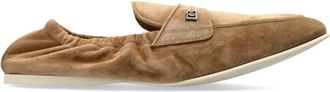 Dolce & Gabbana Suede Loafers - Heren - Loafers - Bruin - 43 EU - Leer - Schoenen