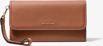 Michael Kors Jet Set Medium Pebbled Leather Smartphone Wristlet