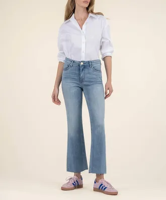 Kut from the Kloth Kelsey High Rise Ankle Flare Jeans In Honest Wash