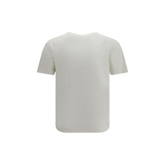 Saint Laurent Cotton and Modal T-Shirt - White
