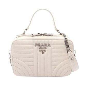 Prada Pre-owned Handbags, female, White, Size: ONE SIZE Pre-owned Vintage Handbag