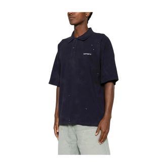 Carhartt Work in Progress Carhartt Wip, Polo Shirts, male, Blue, Size: XL Painter Polo