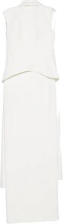 Solace London Jurken Ecru - Dames - Avondkleed - Beige - M - Kleedjes