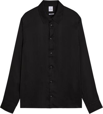 Won Hundred Adriel Satin Shirt - Black - L