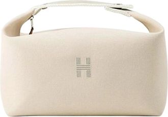 Hermès Pre-owned Handbags, female, Beige, Size: ONE SIZE Pre-owned Canvas Pouch