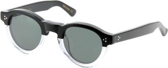 Lesca GASTON 100DEG Mens Sunglasses Black Size 46