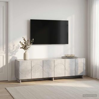 vidaXL Vidaxl Supporto Tv 140 X 34.5 X 40 Cm Grigio Cemento