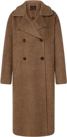 Windsor Double-Breasted Coat - Dames - Mantel - Bruin - S - Jassen