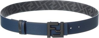 Fendi Fendi Ff Squared Reversible Leather Belt
