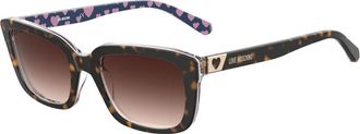 Love Moschino Brown Acetate Womens Sunglasses