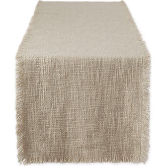 Design Imports Chino Basket Fringe Table Runner in Natural at Nordstrom Rack