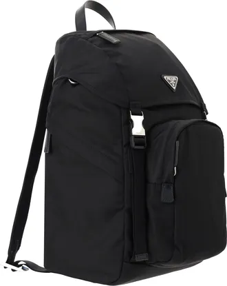 Prada Mens Backpack Re-Nylon Black Backpacks
