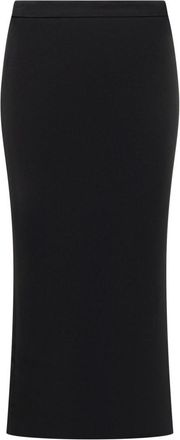 Givenchy Black Solid Maxi Skirt