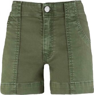 Kut from the Kloth Womens Jane High Rise Shorts In Olive