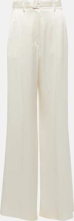 Gabriela Hearst Mabon high-rise silk wide-leg pants