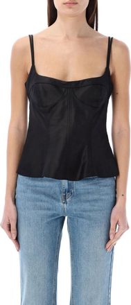 Stella McCartney Black Peplum Top