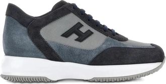 Hogan Interactive Sneakers - Heren - Sneakers - Blauw - 43 1/2 EU - Leer - Schoenen