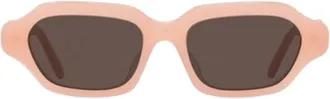 Loewe LW40157U72E Rectangle Full Rim Sunglasses - Pink