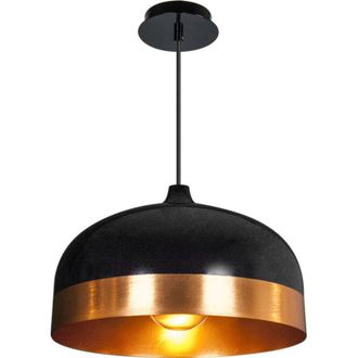Fabrilamp Colgante Edison Negro/dorado Regulable D33