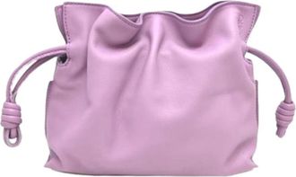 Loewe Pre-owned Bucket Bags, female, Purple, Size: ONE SIZE Pre-owned Shoulder Bag