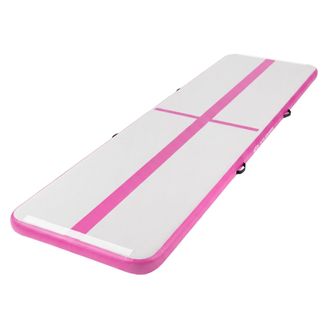 ECD Germany Ecd Germany Colchoneta De Gimnasia Art&iacute;stica Airtrack 4m, Rosa, Esterilla Hinchable Para Tumbling, 10 Cm De Grosor, Colch&oacute;n De Yoga/animadora/pilates 