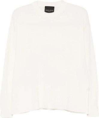 Roberto Collina Off White Round-neck Sweater