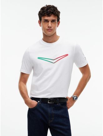 Tommy Hilfiger Mens Tommy x Cadillac F1 Team Mexico T-Shirt - White - XXL