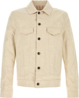 Etro Beige Shirt Collar Jacket