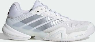 adidas Barricade 14 scarpe da tennis in cloud white / tech grey-Bianco