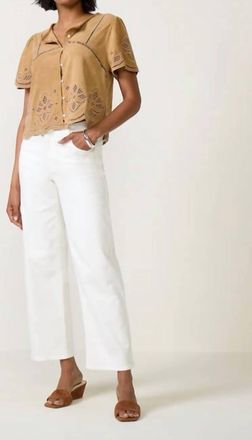 Frame Denim Mellow Mid-Rise Jean In White