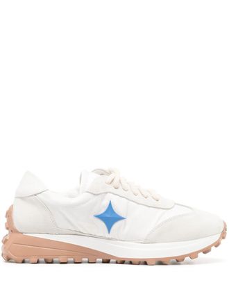 Madison.Maison Star suede-trimmed sneakers - White