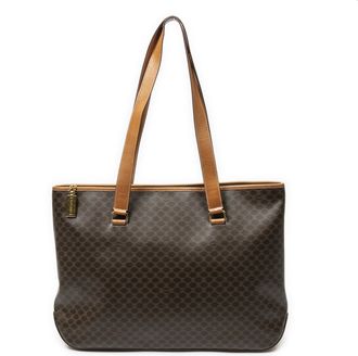 Celine Pre-owned Womens Large Zip Shopping Tote Shoulder Bag - Brown - One Size