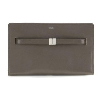 Toteme Gordas Leren Crossbody Tas - unisex - Tassen - Grijs - Maat: ONE Size Leer