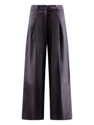 BOSS Pantaloni con piega - Blu