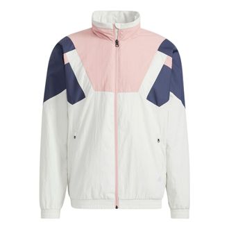adidas St Brand Wvjk Casual Sports Hooded Jacket Purple Pink HE9893