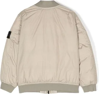 Stone Island Logo-Detail Polyamide Jacket - Gray