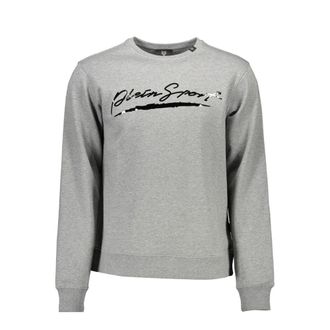 Plein Sport Grigio Cotton Men Mens Sweatshirt