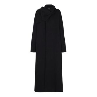 Cortana Brano Long A-line Coat - female - Cortana - Single-Breasted Coats - Black - M - Coats