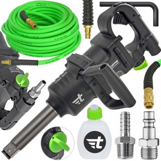 OEM Llave De Impacto Neum&aacute;tica Con Llave De Impacto Para Ruedas De Cami&oacute;n De 1 Pulgada Y 5000 Nm + Manguera Tm083