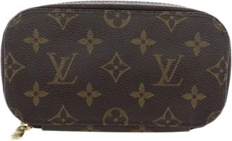 Louis Vuitton Pre-owned Canvas pouches - Dames - Vintage Clutch - Bruin - ONE Size - Vintage