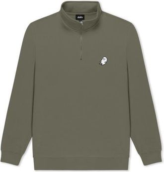 Dalix Womens Heartly Ghost Quarter Zip Pullover in Pine at Nordstrom, Size Xx-Large