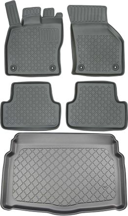 OEM Volkswagen Golf Viii Hatchback Desde Diciembre De 2019. Juego De Alfombrillas Para Coche Y Maletero