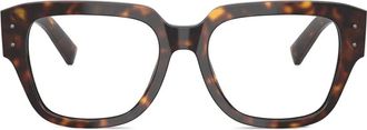 Dolce & Gabbana Eyewear tortoiseshell square-frame glasses - Brown