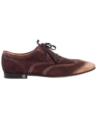 Gucci Mens Suede Wingtip Derby Shoe (Authentic Pre-Loved)