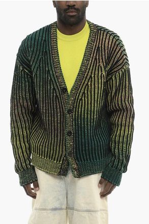 Diesel Multicolor Crochet Cardigan K-OAKLAND-CR size M