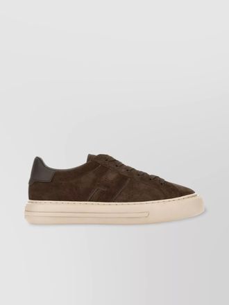 Hogan calf suede leather low-top sneakers