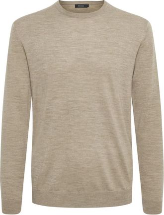 Matinique Margrate Merino Truien - Heren - Ronde hals truien - Beige - XL - Truien & Vesten